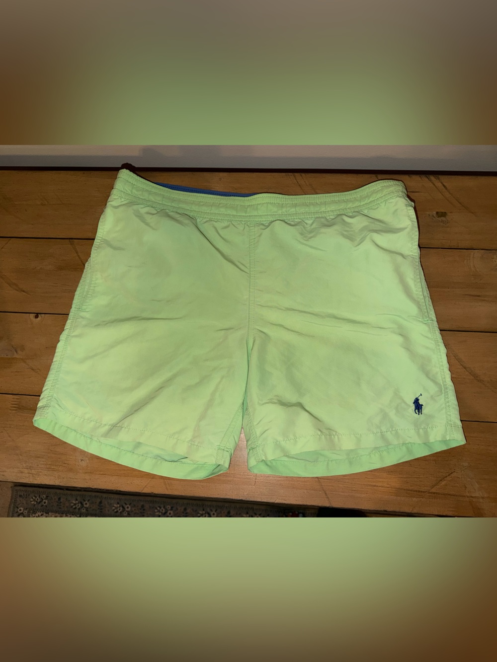 Polo by Ralph Lauren Mint Green and Blue Swim Trunks
